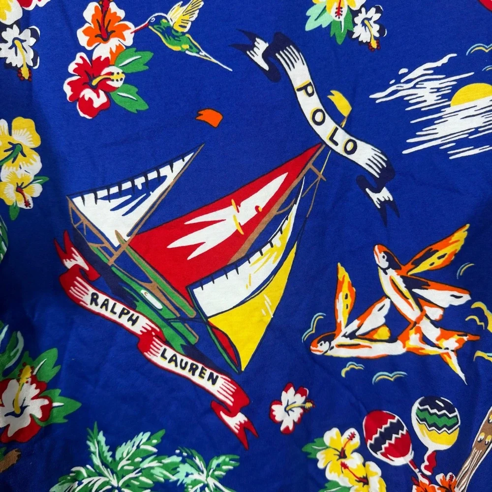 *NEW Ralph Lauren Polo Bear Aloha Tshirt Big & Tall Size 3XLT - Picture 4 of 10